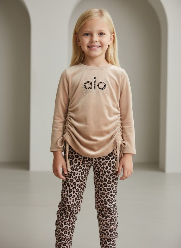 Βελουτέ σετ με κολάν animal print