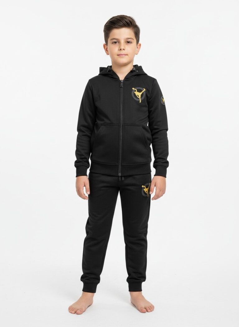 Jordan gold σετ φόρμας με ζακέτα